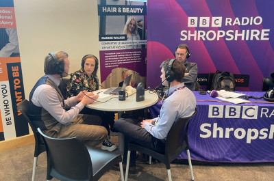 BBC broadcasts from Telford College for National Apprenticeships Week