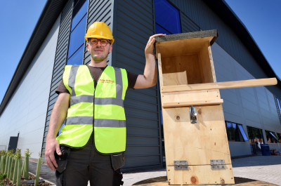Morris Joinery Apprentices Build Owl Boxes for Hortonwood Construction Site